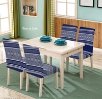 Elastic Chair Cover Stretch Removable Washable Short Dining Chair Cover Protector Seat Slipcover  -  Polyster, Elastic/ Stretchable,  Multipack of1